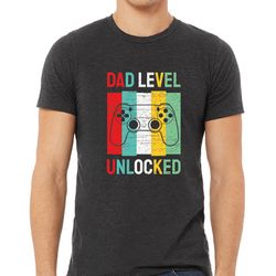 dad level unlocked tee shirt, funny new dad shirt, gaming dad shirts, first time dad shirt, fathers day gift idea, daddy