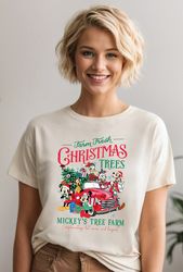 disney christmas shirt, mickeys tree farm shirt,disney farm fresh shirt,alc59