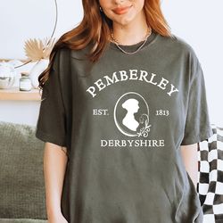 pemberley derbyshire shirt, pemberley shirt, derbyshire shirt, pride and prejudice, literary shirt, jane austen shirt, b