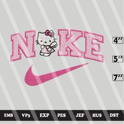 hello kitty ni.ke embroidery designs, hello kitty machine embroidery design,embroidery design,embroidery machin