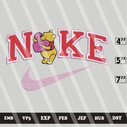 ni.ke pooh heart embroidery designs, winnie the pooh machine embroidery design,ni.ke embroidery design,embroidery machin