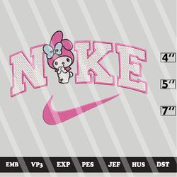 nik.e hello kitty my melody 2 embroidery designs, my melody machine embroidery design, hello kitty embroidery design