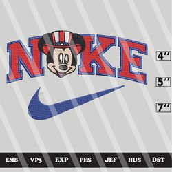 nik.e patriotic mickey embroidery designs, mickey mouse machine embroidery design, 4th of july stitch embroidery designs