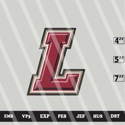 ncaa lafayette leopards embroidery file, ncaa logo, ncaa team, 3 sizes, 6 formats,ncaa machine embroidery design