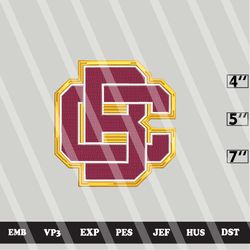 ncaa bethune cookman wildcats embroidery file, ncaa logo, 3 sizes, 6 formats,ncaa machine embroidery design