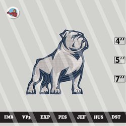 ncaa samford bulldogs embroidery file, ncaa logo, ncaa team, 3 sizes, 6 formats, ncaa machine embroidery design 1