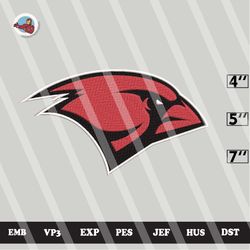 ncaa incarnate word cardinals embroidery file, ncaa logo, ncaa team, 3 sizes, 6 formats, ncaa machine embroidery design