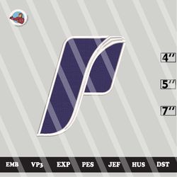 ncaa portland pilots embroidery file, ncaa logo, ncaa teams, 3 sizes, 6 formats, ncaa machine embroidery design