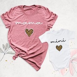 mama mini shirt first mother day gift, matching mom shirt, baby shower gift