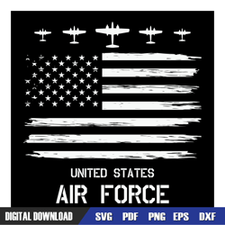 united states air force american flag svg, independence day, 4th of july svg, digital download