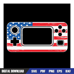 american flag game console svg, independence day, 4th of july svg, digital download