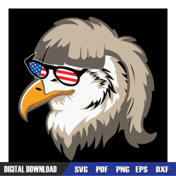 american eagle mullet 4th of july svg, independence day, 4th of july svg, digital download