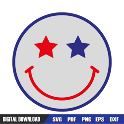 smiley face 4th of july day svg, independence day, 4th of july svg, digital download