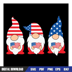 gnomes american flag 4th of july day svg, independence day, 4th of july svg, digital download