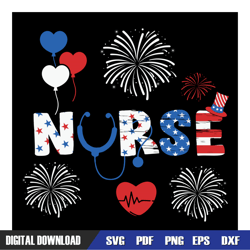 american nurse celebrating 4th of july day svg, independence day, 4th of july svg, digital download
