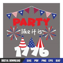 party like it is 1886 4th of july birthday svg, 4th of july svg, digital download