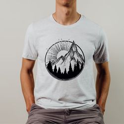 mens shirts, pnw shirt, graphic tees, gift for men, nature shirt, mountain shirt, nature lover gift, mens t-shirts, camp