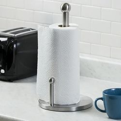 honey can do standing paper towel holder, silver