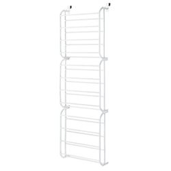 whitmor 12-tier 36 pair otd shoe rack - resin -white