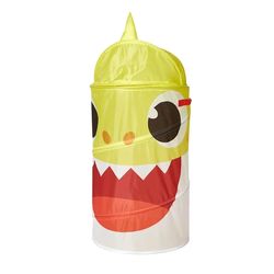 baby shark kid's pop up figural laundry hamper