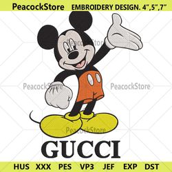 mickey delighted gucci basic logo embroidery design download file
