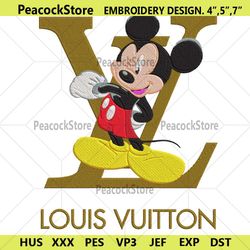 mickey mouse blink louis vuitton embroidery design file