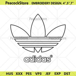 adidas outlines logo brand embroidery download file