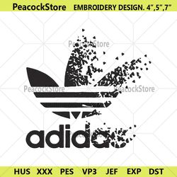 adidas faded logo embroidery design download