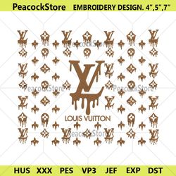 louis vuitton brown painting template embroidery design download file