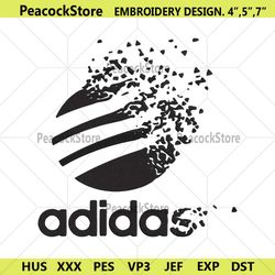 adidas faded logo embroidery instant download
