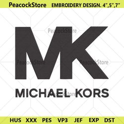 michael kors logo symbol text embroidery download file