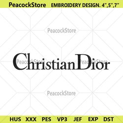 christian dior wordmark logo embroidery design download