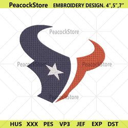 houston texas logo embroidery file design, houston texas embroidery file, texas embroidery machine