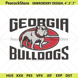 georgia bulldogs embroidery design, ncaa embroidery designs, georgia bulldogs embroidery instant file