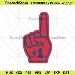 houston cougars foam finger embroidery design, ncaa embroidery designs, houston cougars embroidery instant file