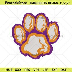 clemson tigers embroidery files, ncaa embroidery files, clemson tigers file