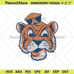 auburn tigers head embroidery files, ncaa embroidery files, auburn tigers file