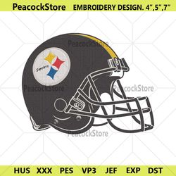 pittsburgh steelers football helmet logo machine embroidery