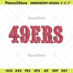 san francisco 49ers embroidery files, nfl embroidery files, san francisco 49ers file