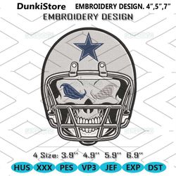 dallas cowboys skull embroidery