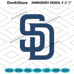 san diego padres logo mlb embroidery design