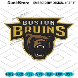 boston bruins embroidery design, nhl embroidery designs, boston bruins embroidery instant file