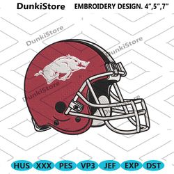 arkansas razorbacks helmet embroidery design download file