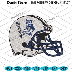 navy midshipmen helmet machine embroidery digitizing