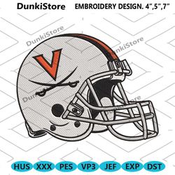 virginia cavaliers helmet embroidery instant download