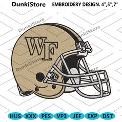 wake forest demon helmet deacons machine embroidery design