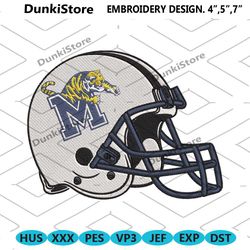 memphis tigers helmet embroidery digitizing instant download