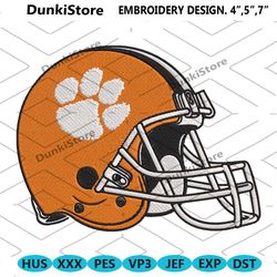 clemson tigers helmet machine embroidery file