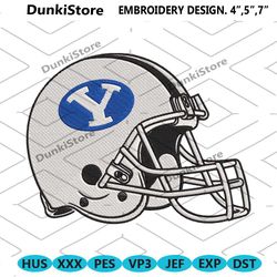 byu cougars helmet embroidery design download file