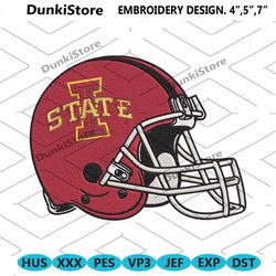 iowa state cyclones helmet machine embroidery digitizing